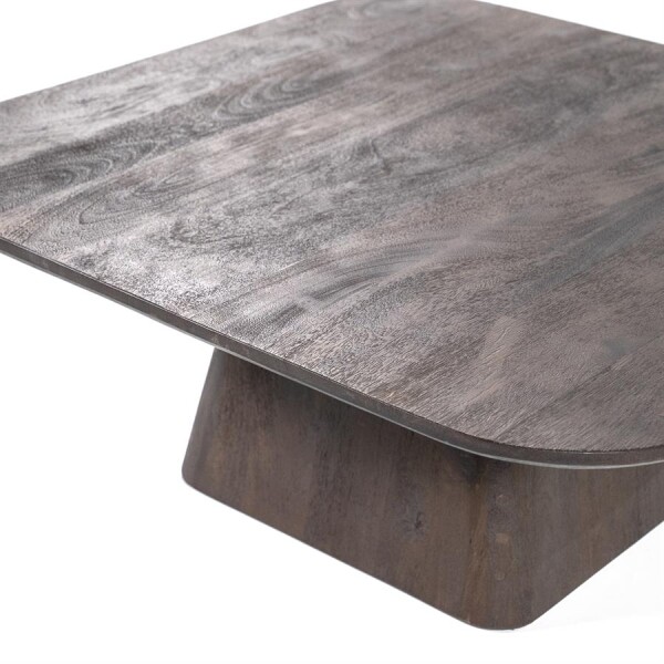 Eleonora Salontafel Aron vierkant 80x80 - bruin 