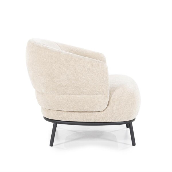 Fauteuil David Safari Taupe Eleonora