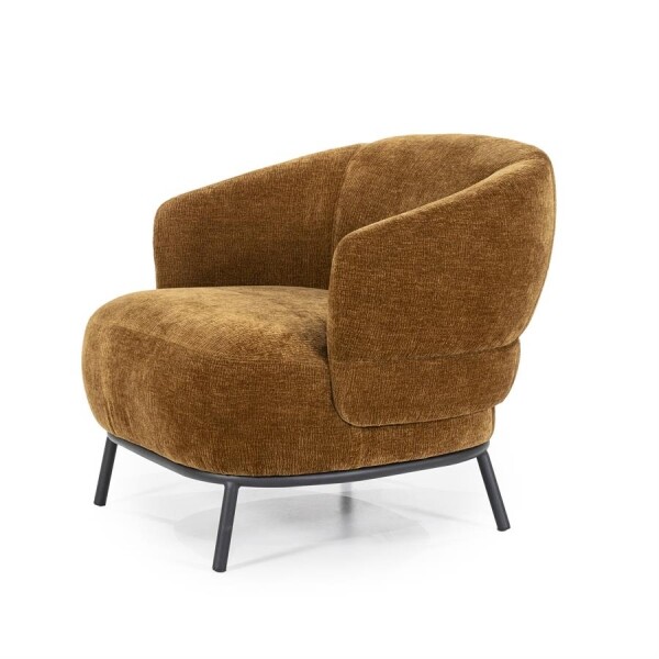 Fauteuil David Safari Mosterd Eleonora