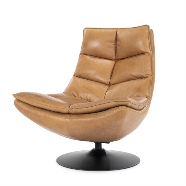 Fauteuil Sven Boho leder Cognac