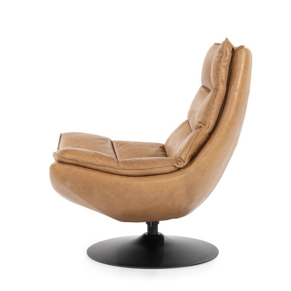 Fauteuil Sven Boho leder Cognac