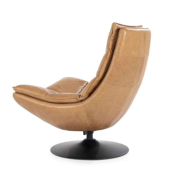 Fauteuil Sven Boho leder Cognac