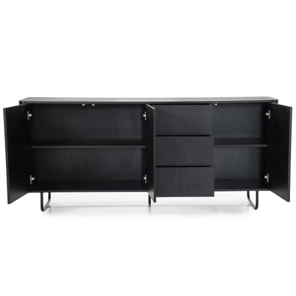 Dressoir James zwart mangohout