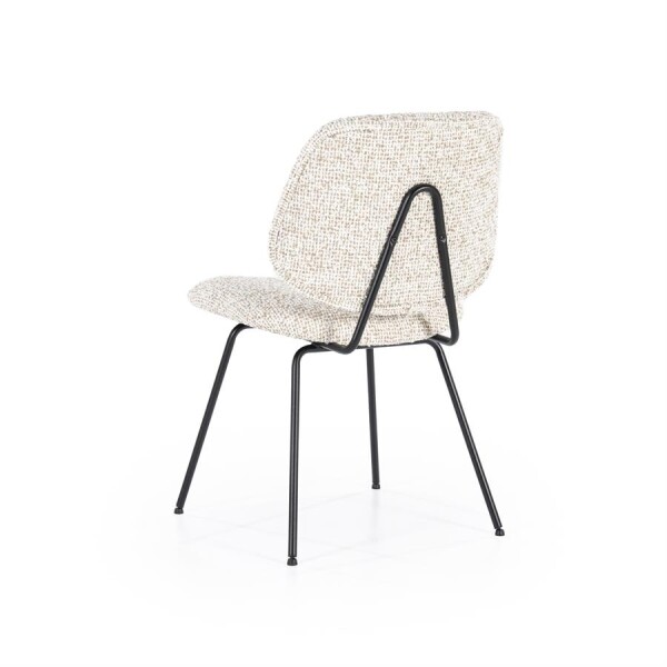 moderne eetkamerstoel Jon beige stof 