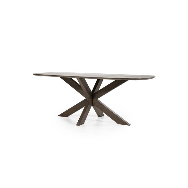 Eleonora Eettafel Nikki 200x100 - bruin 