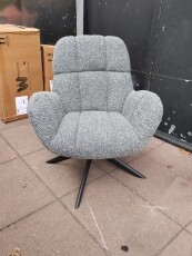 Moderne draaifauteuil Elvis antraciet