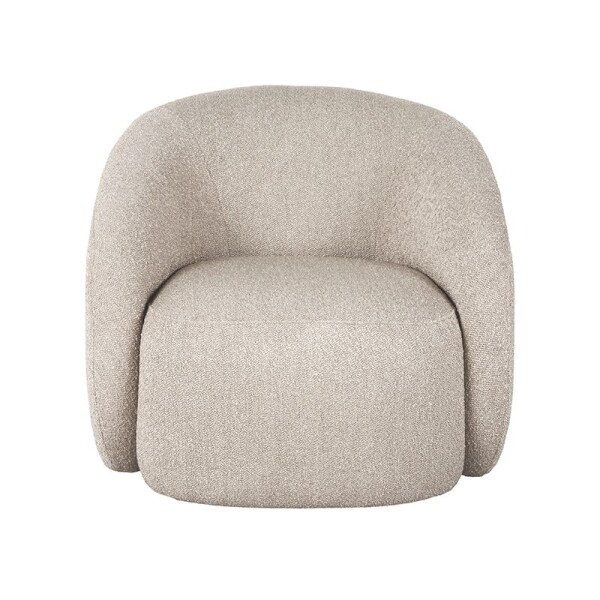 Moderne fauteuil Alby boucle stof beige