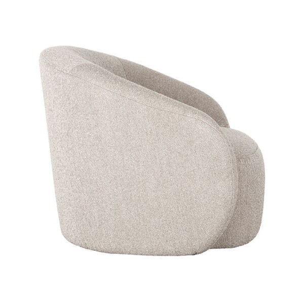Moderne fauteuil Alby boucle stof beige