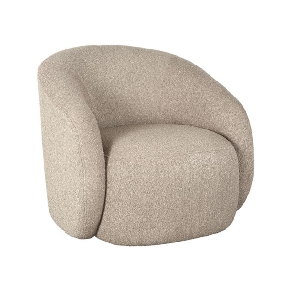 Moderne fauteuil Alby boucle stof zand
