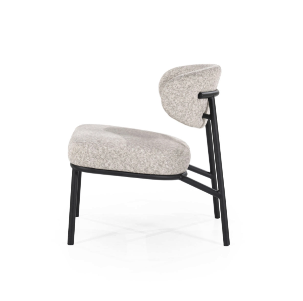 Moderne fauteuil Jari beige stof