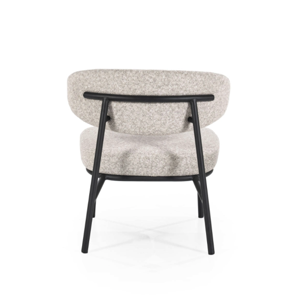 Moderne fauteuil Jari beige stof