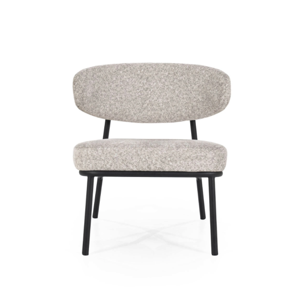 Moderne fauteuil Jari beige stof