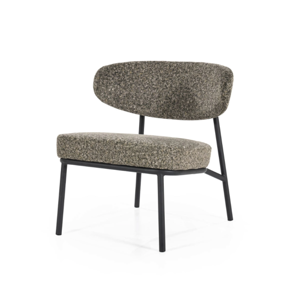 Moderne fauteuil Jari groen stof