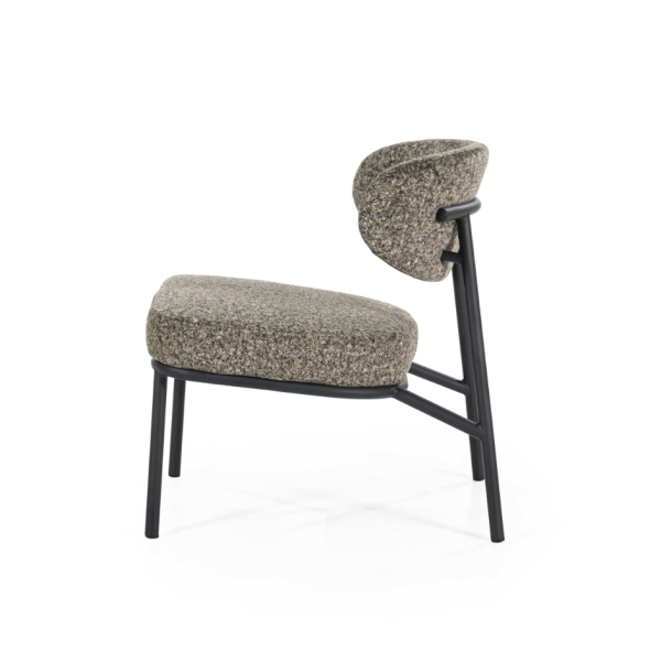 Moderne fauteuil Jari groen stof