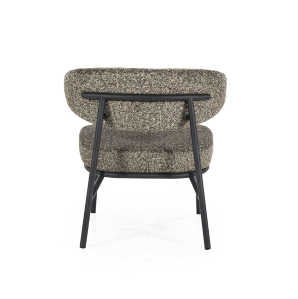 Moderne fauteuil Jari groen stof