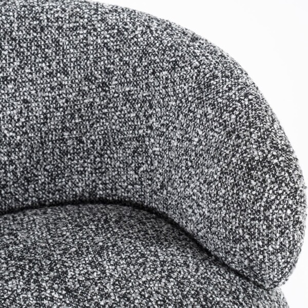 Moderne fauteuil Maeve grijs stof