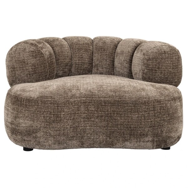 moderne fauteuil Penelope stone chenille stof