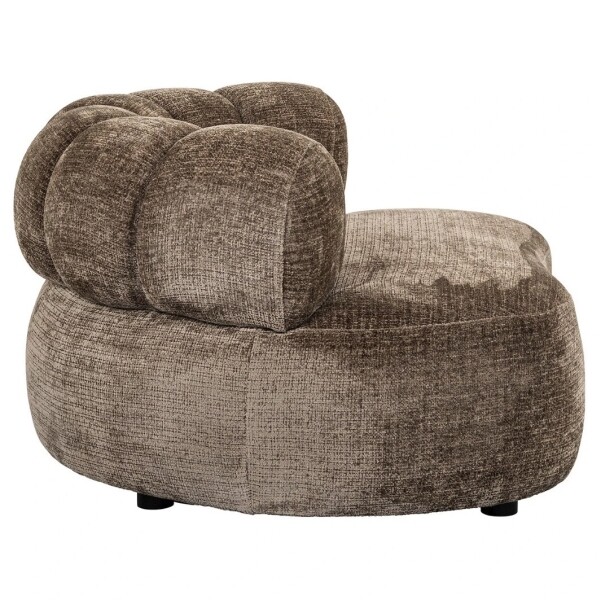 moderne fauteuil Penelope stone chenille stof