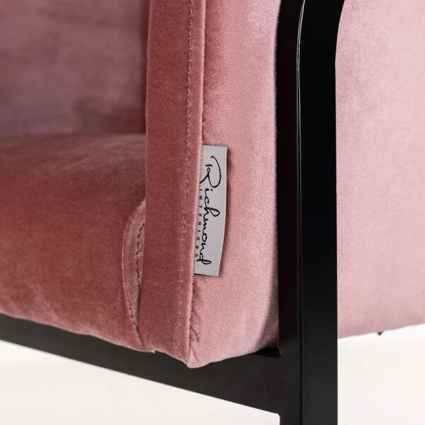 Richmond Interiors Stoel Chiara blush velvet (Genova 706 Blush) 