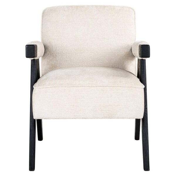 Fauteuil Cooper white chenille 