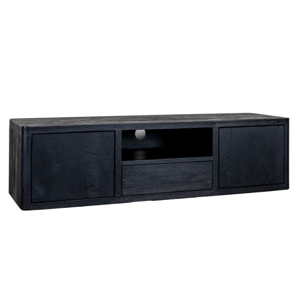 Tv-meubel Tenna 150 uit zwart mangohout
