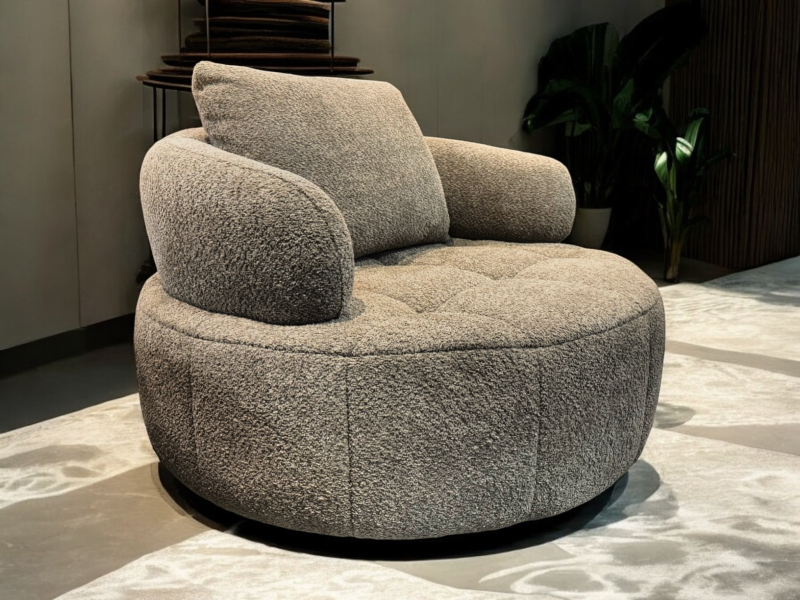 Draaifauteuil Juuka rond loveseat