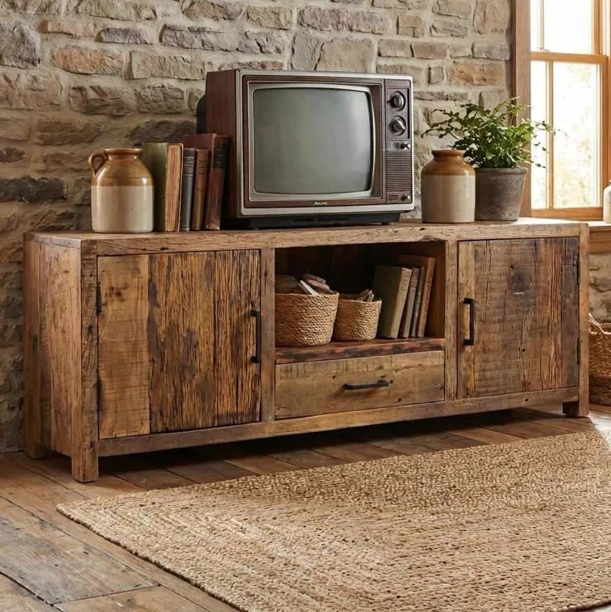 Brent TV-kast oud hout