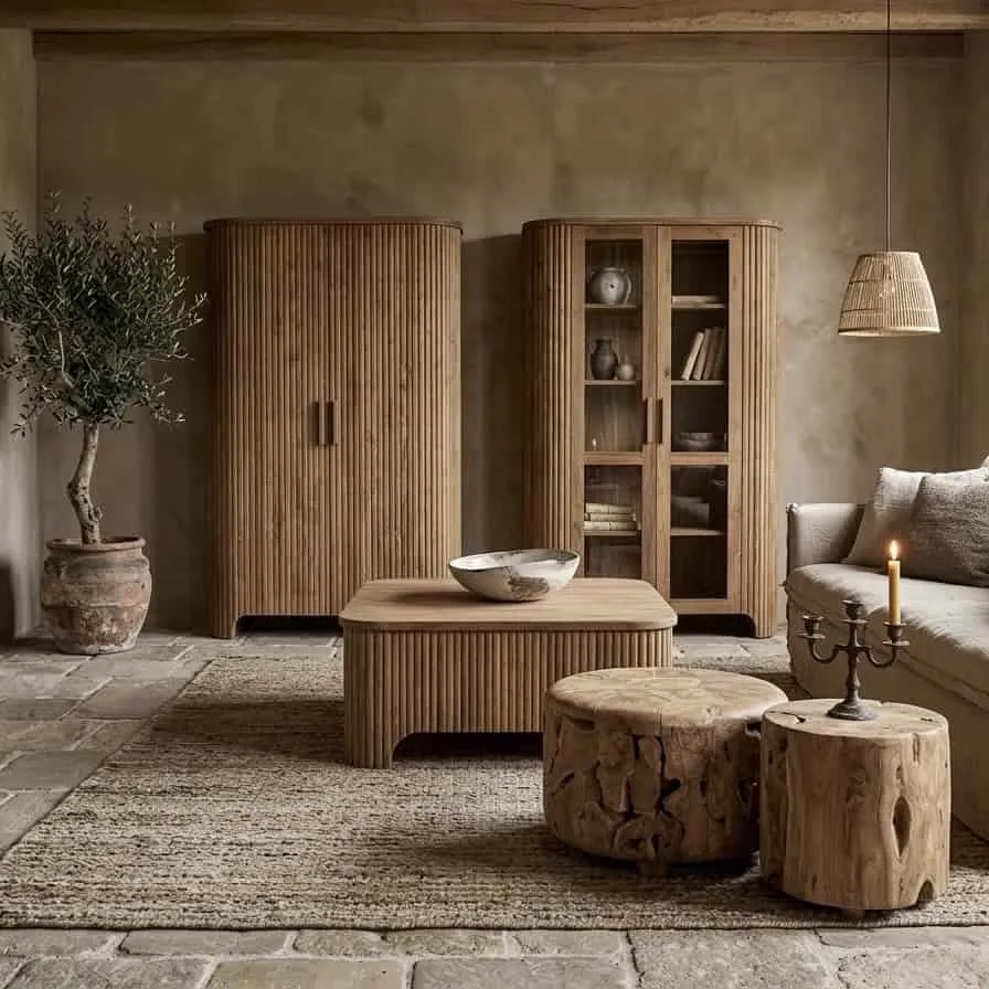 Serie de muebles Bailar teakhout