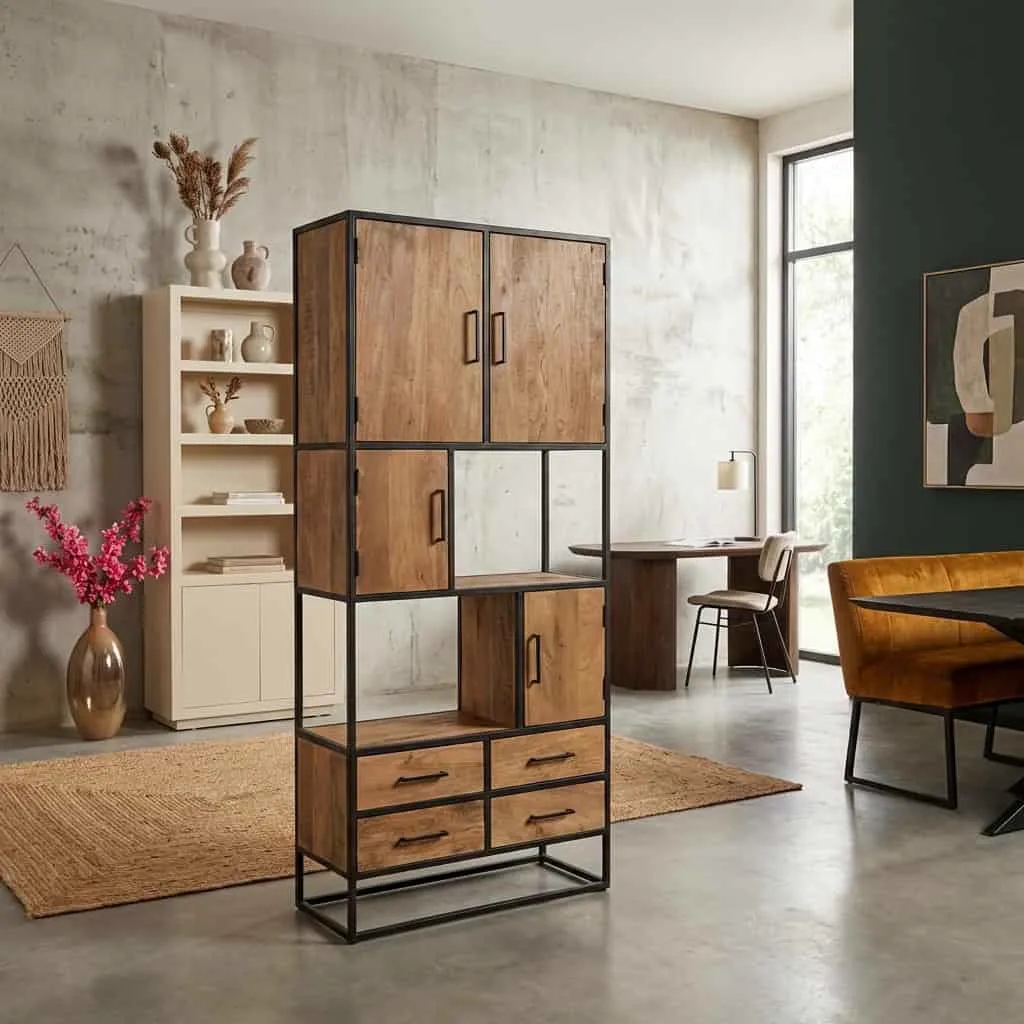Serie de muebles Dakota mangohout