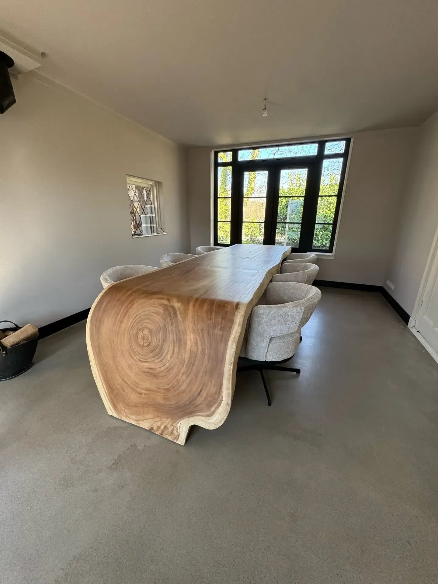 Boomstamtafel suarhout met doorlopend blad