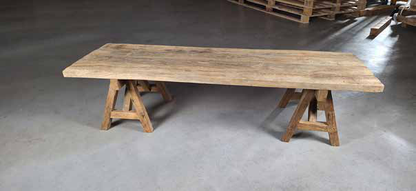 Klooster salontafel van oud eiken, Robuust Hout - Robuust Hout