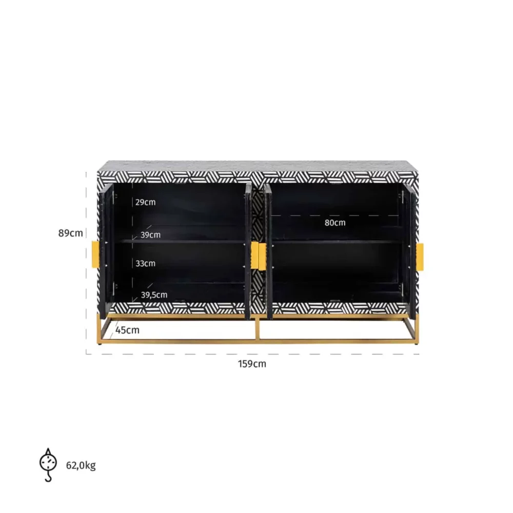Dressoir Bliss 4-deuren