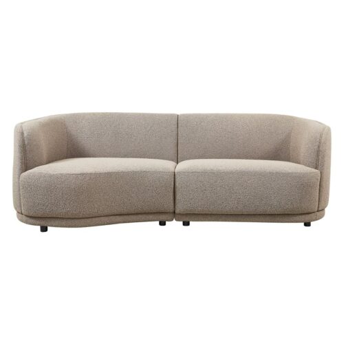 Leicester Sofa 240 round left - Copenhagen 803 Cement Grey