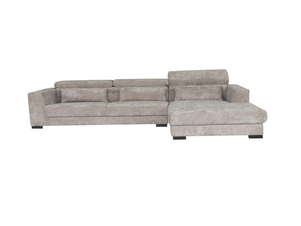 Brighton 3-AL + Chaise R – fabric XS85 17 Taupe