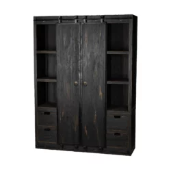 Donny Sliding Cabinet – Black