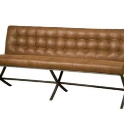Barcelona Bankje 185 - fabric Cherokee 8 cognac