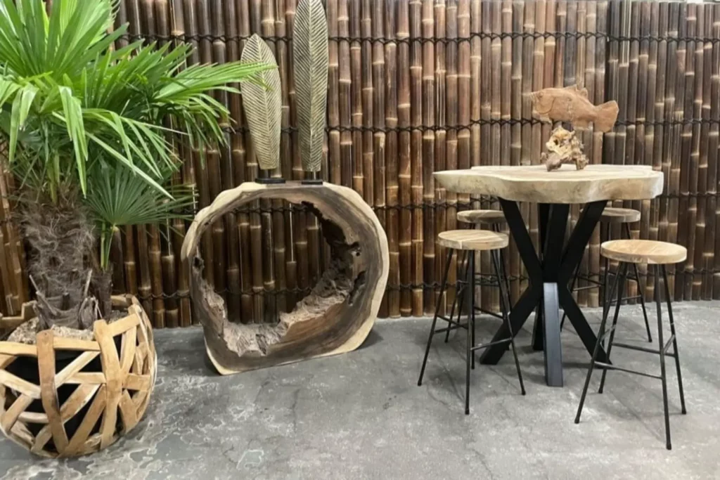 Bamboo paneel schutting