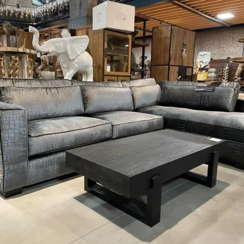 Hoekbank Moskou Crocoprint velours