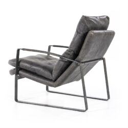 Fauteuil Lex – antraciet vintage leer