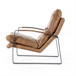 Fauteuil Lex – cognac vintage leer