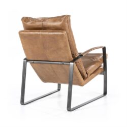 Fauteuil Lex – cognac vintage leer