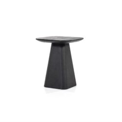 Bijzettafel Aron vierkant 40×40 – zwart