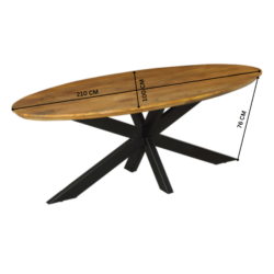 Eettafel Brandy | 180 cm | Ovaal