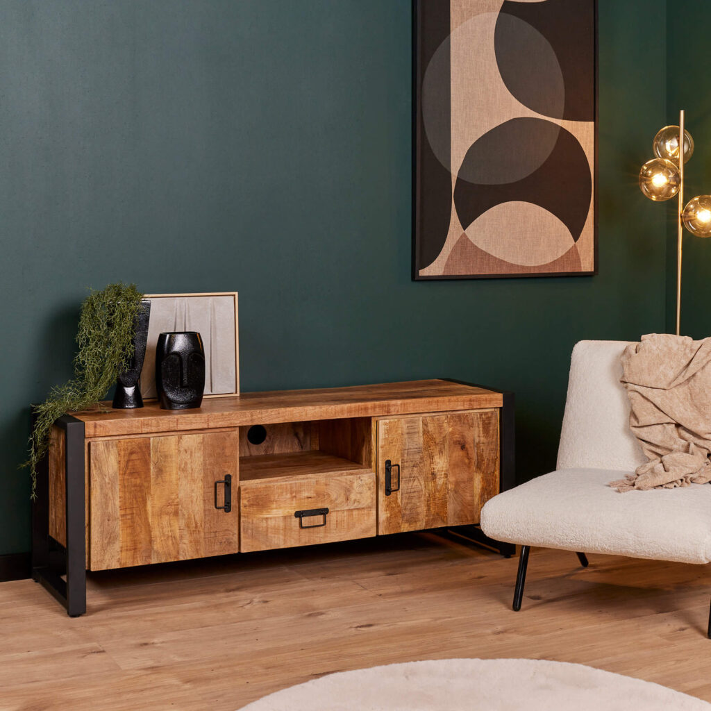 Tv meubel Boaz | 150 cm | met deuren en lade
