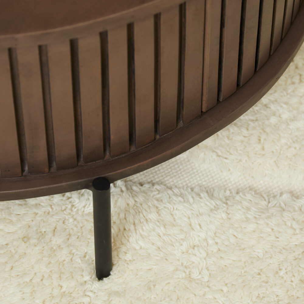 Salontafel Madison Walnut | 80 cm | Rond