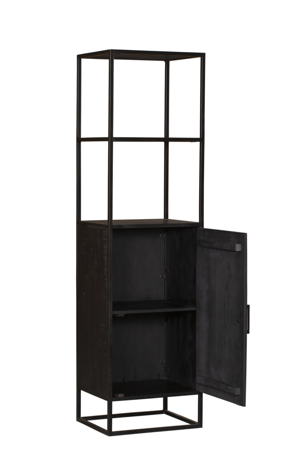 Boekenkast Denver Black | 55 cm | deur