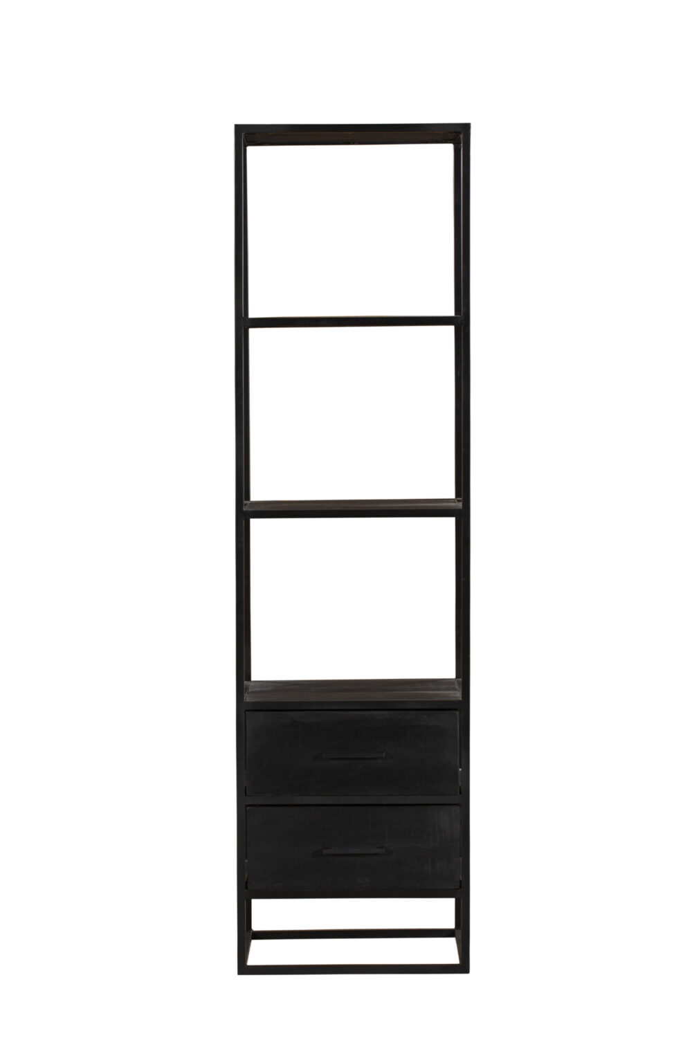Boekenkast Denver Black | 55 cm | twee lades