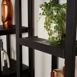 Boekenkast Boaz Black | 55 cm | drie lades