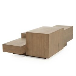 Salontafel Quinten rechthoekig – bruin