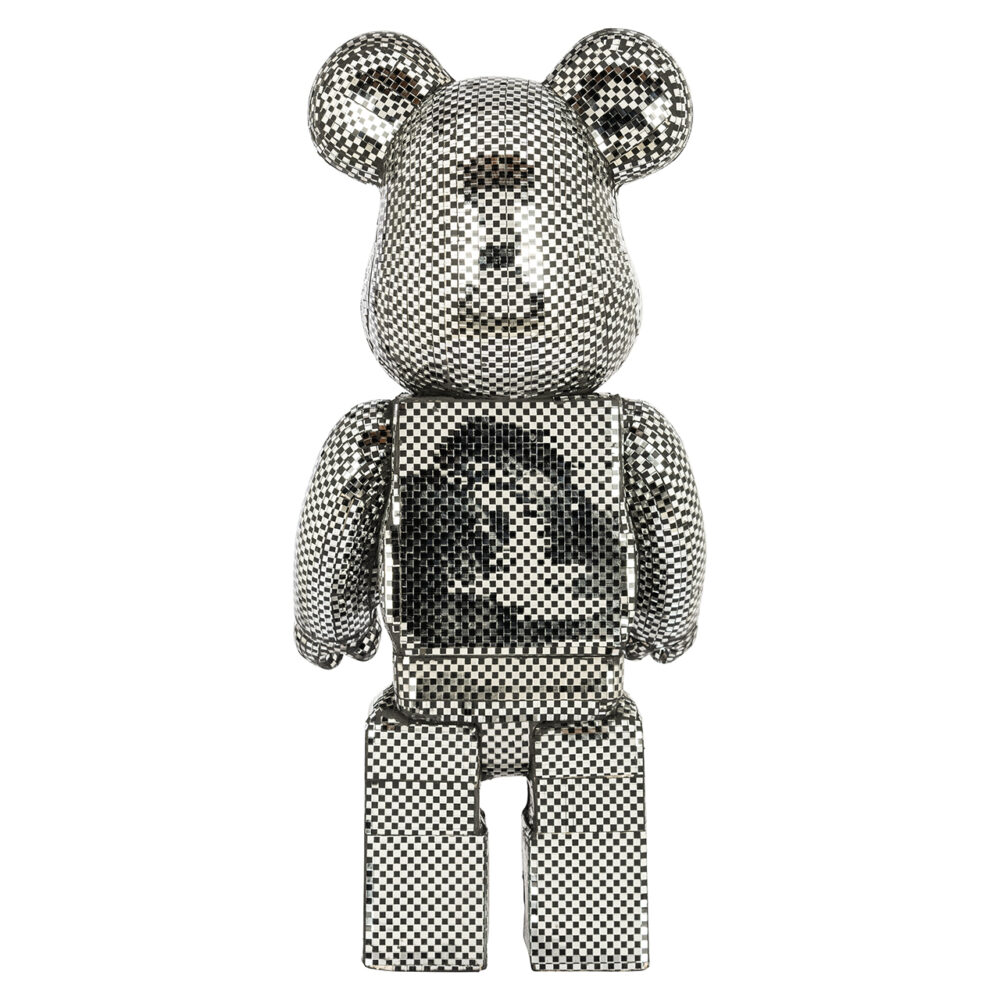 Decoratieobject Beer klein zwart (Silver)